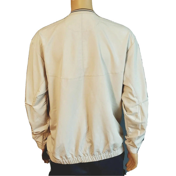 NWT NIKE Tan Beige Windproof Pullover Golf Jacket Windbreaker Men’s Size Large - Picture 5 of 6